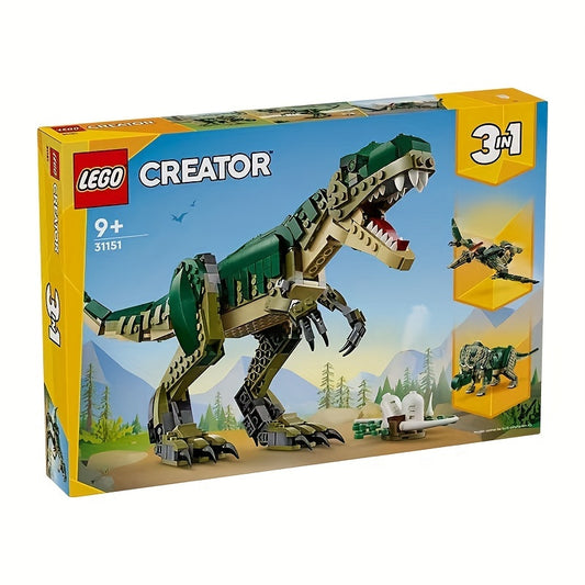 [Set T-Rex con 3 opzioni di costruzione] 31151 LEGO T. Rex, set per bambini, ragazzi e ragazze, dai 9 anni in su - 3 opzioni di costruzione, si trasforma da T-Rex a Triceratopo a Pterodattilo - Idea regalo per Natale e compleanni