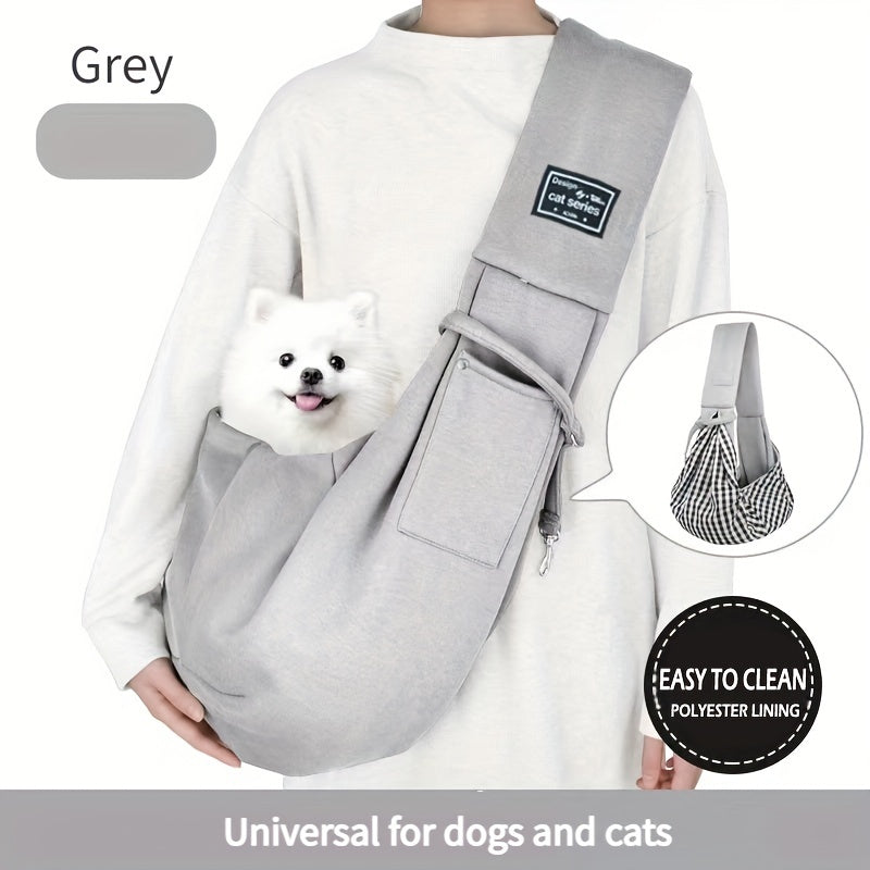 Pet Sling Carrier, Soft Pet Carrier, Dog And Cat Travel Bag For Outdoor, Dog Carrier, Cat Carrier, Travel Companion For Puppies, Kittens & Small Animals Christmas Gift