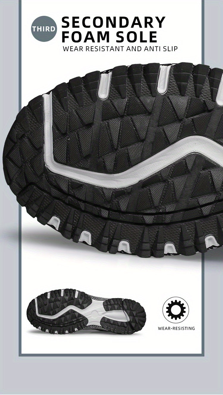 CLOHOO Scarpe da ginnastica da uomo alla moda, traspiranti, leggere e comode, in maglia, per correre e fare jogging, scarpe casual da passeggio antiscivolo e resistenti all'usura