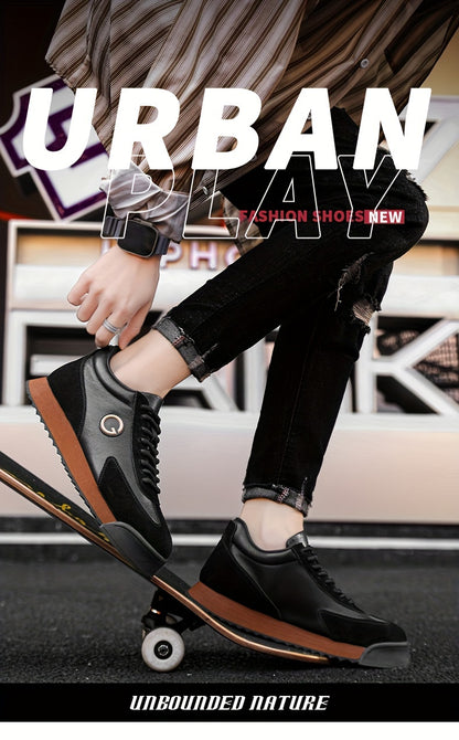 Sneakers alla moda da uomo con alfabeto, design con alfabeto, casual, resistenti, antiscivolo, comode, con lacci, per attività all'aperto