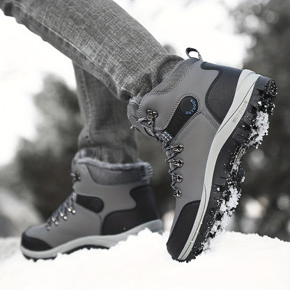 Men's Winter Boots: PU Leather Sneakers, Snow Boots, Hiking Boots & More - Non-Slip & High Top!