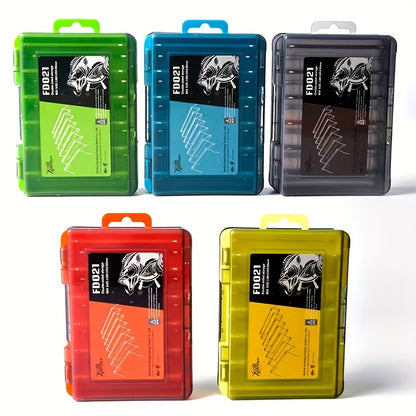 Organizza la tua attrezzatura da pesca con questa scatola portaoggetti multifunzionale a doppia faccia!