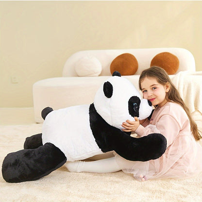 Peluche gigante IKASA a forma di panda, 30" di grandi dimensioni, peluche gigante, soffice, grasso e di grandi dimensioni, regalo di Natale e del Ringraziamento per bambine e ragazze.