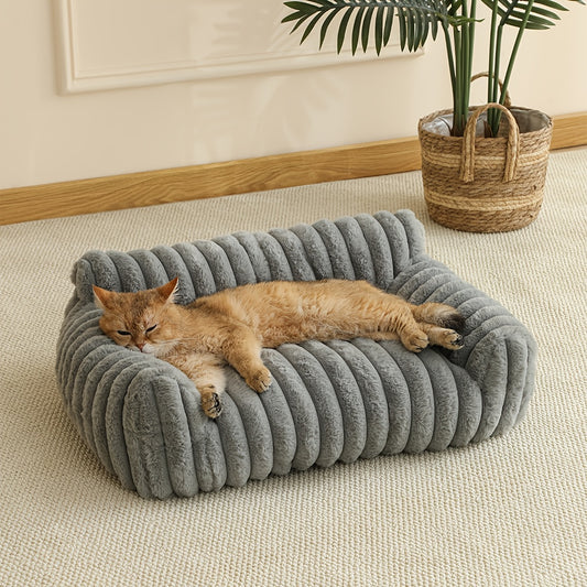 Comfortable Cat Sofa Cute Soft Cat Bed Cat House Breathable Cat Bed Sleeping Basket Suitable for Large, Medium and Small Cats for All Seasons, Cozy Pet Nest, Cat Furniture, Modern Pet Furniture, Stylish Cat Perch, Comfortable