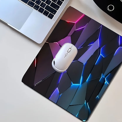 Tappetino per mouse da gioco con linee 3D di grandi dimensioni, base in gomma antiscivolo, tappetino da scrivania colorato per giocatori e uso in ufficio, regalo ideale per i giocatori