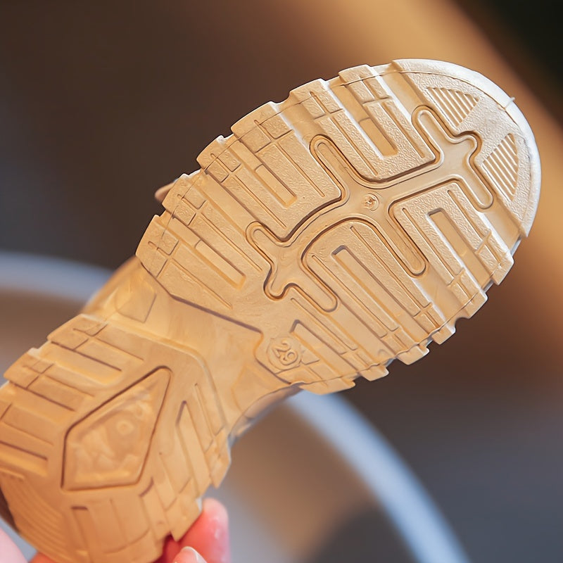 Sneakers alla moda per ragazze - Scarpe da corsa traspiranti, con suola in gomma antiscivolo e chiusura con lacci per bambine e ragazze