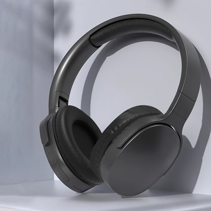 Cuffie wireless over-ear GENAI P2961 - 20 ore di riproduzione, comode e pieghevoli, connettività wireless, microfono con cancellazione del rumore, custodia di ricarica USB, ideali per viaggi, casa, ufficio - design bianco elegante
