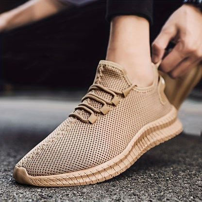 Men's Slip-on Sneakers With Shoelaces - Odor-resistant Athletic Shoes - Lightweight And Breathable