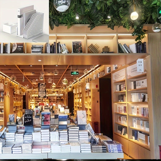 1 scatola portadocumenti retrattile a 4 scomparti per libreria: organizer per documenti e documenti da scrivania per mobili da ufficio, scuola, apprendimento e decorazioni per la cancelleria.