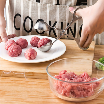 Macchina per polpette in acciaio inox Easy-Squeeze - Gadget da cucina antiaderente e resistente per polpette perfette e altro ancora