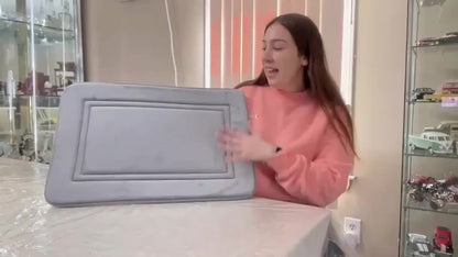 Tappetino da bagno in memory foam retrò da 1 pezzo - Assorbente, antiscivolo, motivo floreale, colore caffè e - Morbido e resistente per soggiorno, camera da letto, bagno, lavanderia