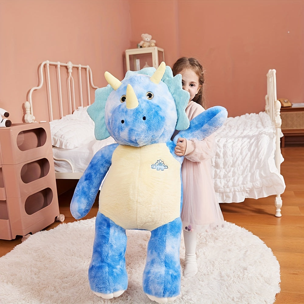 Peluche gigante IKASA triceratopo da 30 pollici, dinosauro gigante, peluche gigante, regalo per bambini.