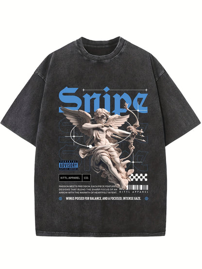 Vintage Streetwear Oversized Drop Shoulder Tee - Men's Baggy Hip Hop T-Shirts - Solid Cotton, Acid Wash, Unisex, Relaxed Fit, Casual, Street Style, Summer Essentials