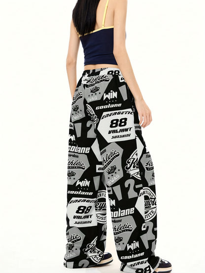 Women's Hip-Hop Inspired Colorblock Soccer Joggers - Casual Drawstring Cargo Pants for Spring/Fall, Machine Washable, for Autumn