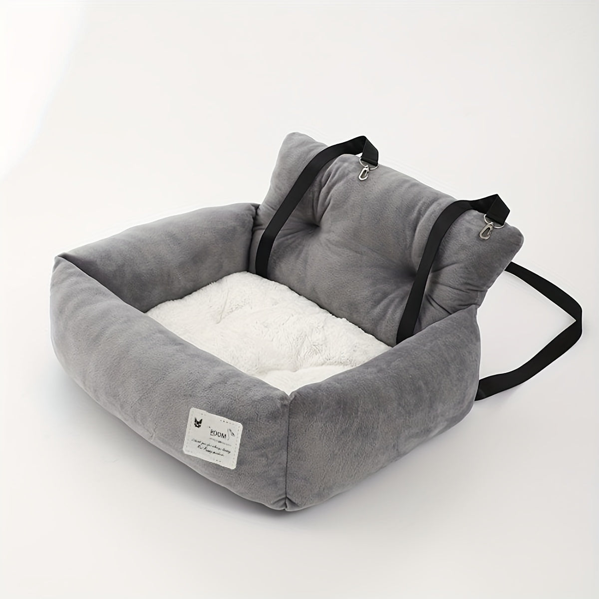 Soft & Comfortable Pet Bed for Small Dogs & Cats - Durable Polyester, Secure Strap, Ideal for Car Travel, Front Seat Safety, Cat Bed | Modern Pet Bed | Durable Polyester Bed