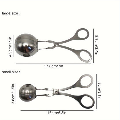 Macchina per polpette in acciaio inox Easy-Squeeze - Gadget da cucina antiaderente e resistente per polpette perfette e altro ancora