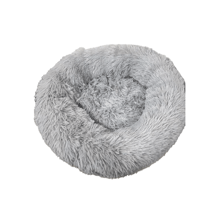 Cozy Round Coral Pink Fleece Cat Bed - Plush Washable Pet Mattress with Soft Polyester Fill, Durable & Easy-Clean Bedding for Small/Medium Cats & Dogs, Warm Fleece Bed for /Outdoor Use, Cute Pink Pet Bed for Bedside or Couch