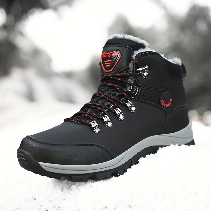 Men's Winter Boots: PU Leather Sneakers, Snow Boots, Hiking Boots & More - Non-Slip & High Top!
