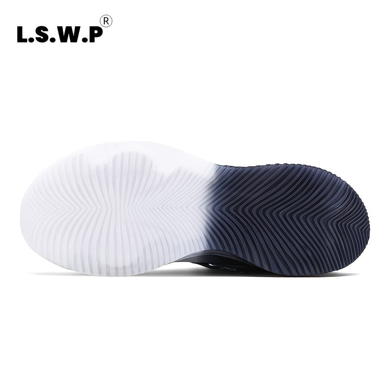 Unisex High-Top Sneakers | Fashionable Casual Street Style, Lace-Up, Faux and Fabric, EVA and TPU Sole, Round Toe - L.S.W.P