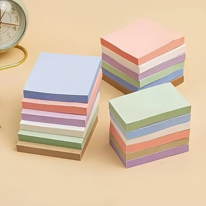 Morandi Color Sticky Notes 100 fogli - Blocchi promemoria quadrati autoadesivi per studenti e ufficio, messaggi adesivi multicolori, facili da affiggere e staccare, articoli di cancelleria essenziali