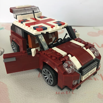 Build Your Own Mini Cooper Car with LOZ Small Particle Building Blocks! halloween, christmas gift