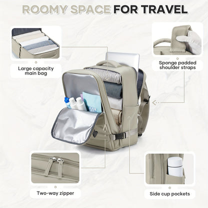 Zaino da cabina Ryanair 40x20x25 da mettere sotto il sedile, nuovo zaino da viaggio Easyjet, zaino da cabina, borsa da viaggio a mano, zaino casual, borsa da scuola, adatto per laptop da 35,56 cm
