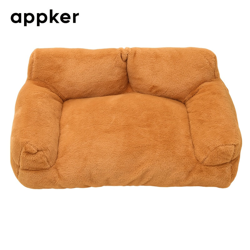 appker Gray Cat Sofa Bed - All Seasons Pet Sofa, Cat Bed, Comfortable Plush Sofa, Suitable for Autumn And Winter Seasons, Suitable for Indoor Cats, Comfortable Home Decoration, Cat Sofa Bed, Modern Pet Furniture, Also Suitabl