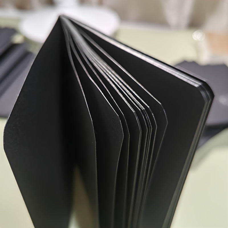 1 quaderno di carta nera da 60 pagine, blocco note da 56K per schizzi e graffiti, per disegno, pittura, ufficio, scuola, regali di cancelleria, articoli essenziali per il ritorno a scuola