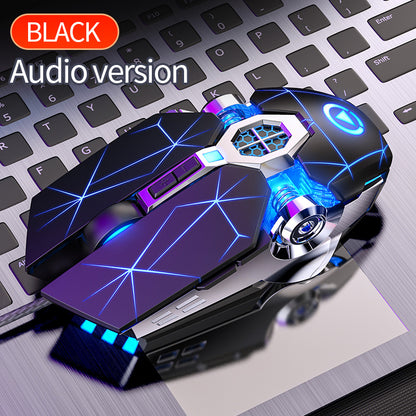 Mouse cablato argentato intagliato per giochi di eSport, macro silenziosa e sonora per mouse mangia-polli per desktop e laptop