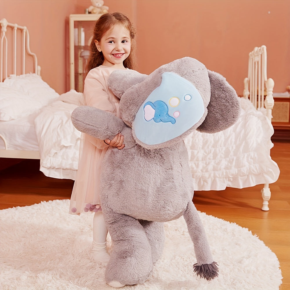 30" Large Jumbo Soft Plush Elephant IKASA Giant Stuffed Animal, Cute Huge Big Size Plushie, Gifts For Kids