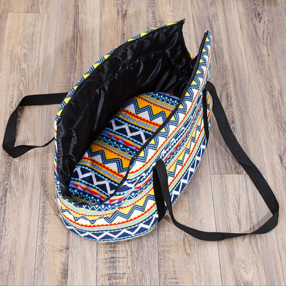 Portable Cat Carrier Bag with Zipper - Washable Polyester, Shoulder Strap for Small to Medium Cats