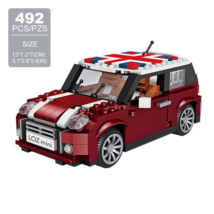 Build Your Own Mini Cooper Car with LOZ Small Particle Building Blocks! halloween, christmas gift