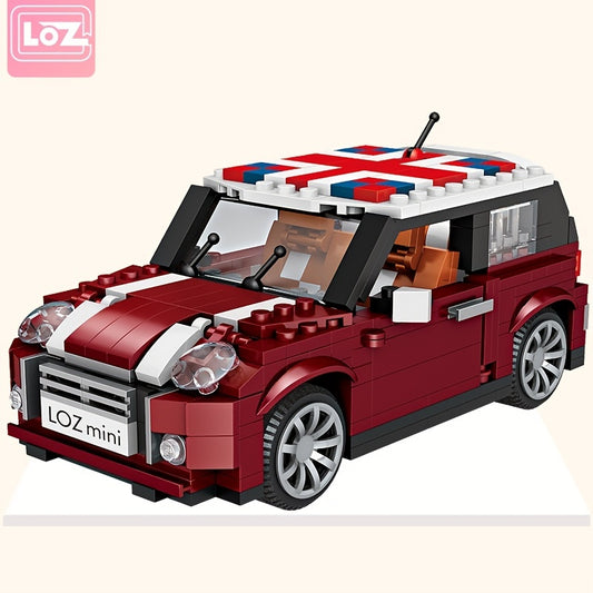 Build Your Own Mini Cooper Car with LOZ Small Particle Building Blocks! halloween, christmas gift