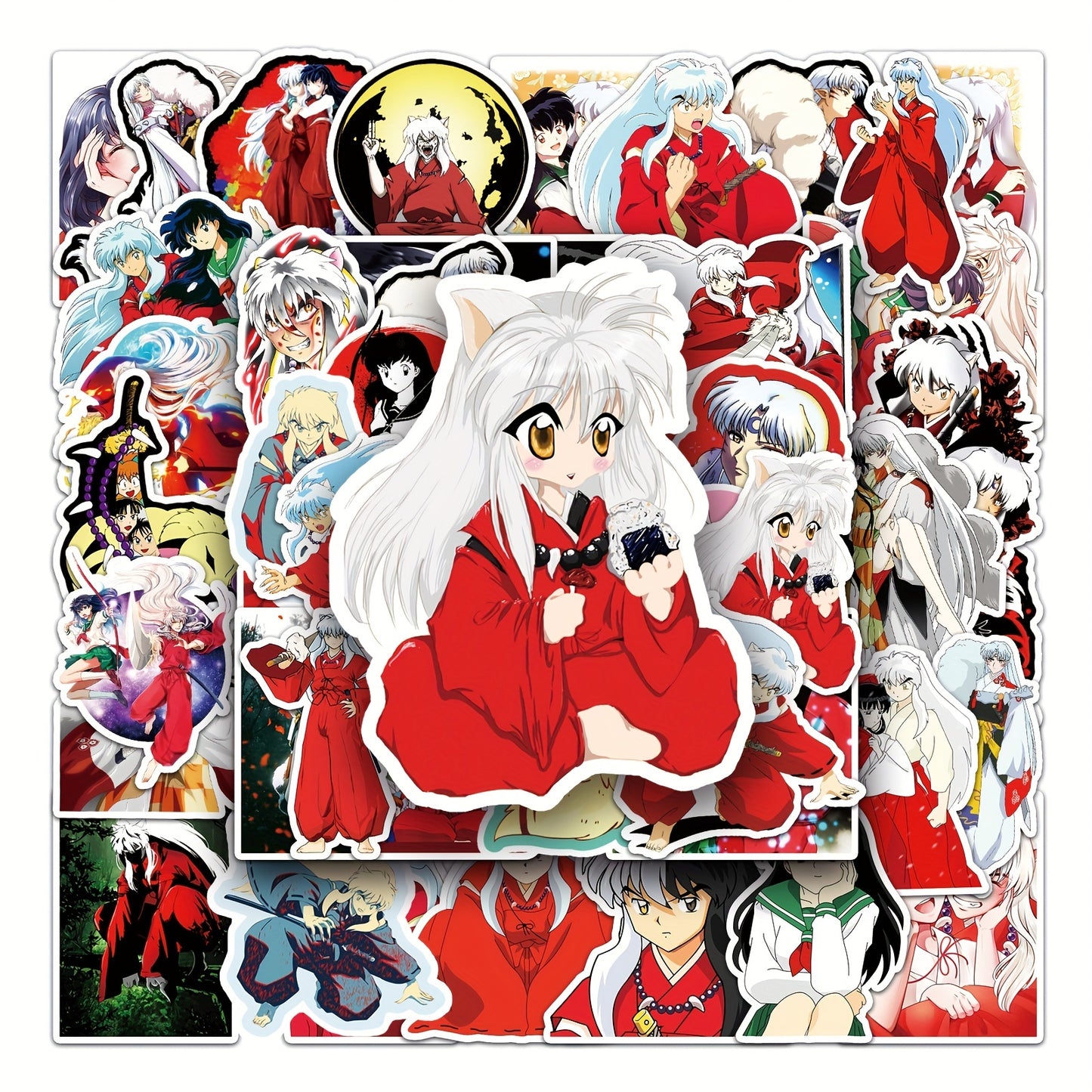 50 adorabili adesivi impermeabili a tema anime dei cartoni animati - Decalcomanie vivaci per auto, moto, laptop, bagagli, borraccia, skateboard - Collezione di accessori decorativi di qualità premium