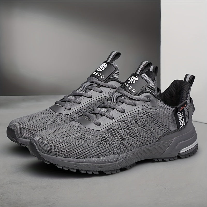 CLOHOO Scarpe da ginnastica da uomo alla moda, traspiranti, leggere e comode, in maglia, per correre e fare jogging, scarpe casual da passeggio antiscivolo e resistenti all'usura