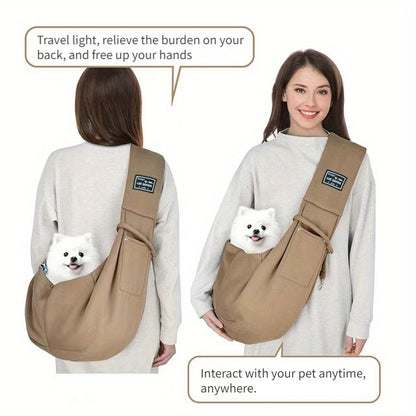 Pet Sling Carrier, Soft Pet Carrier, Dog And Cat Travel Bag For Outdoor, Dog Carrier, Cat Carrier, Travel Companion For Puppies, Kittens & Small Animals Christmas Gift