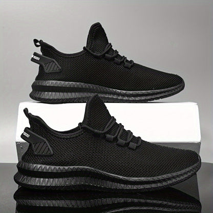 Men's Slip-on Sneakers With Shoelaces - Odor-resistant Athletic Shoes - Lightweight And Breathable