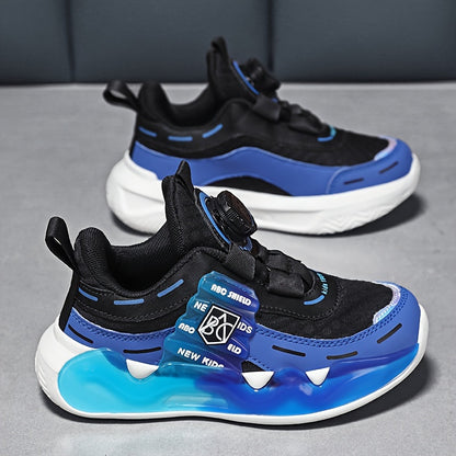 Sneakers basse casual con bottone girevole per ragazze, sneakers traspiranti, leggere e resistenti all'usura per la primavera e l'autunno