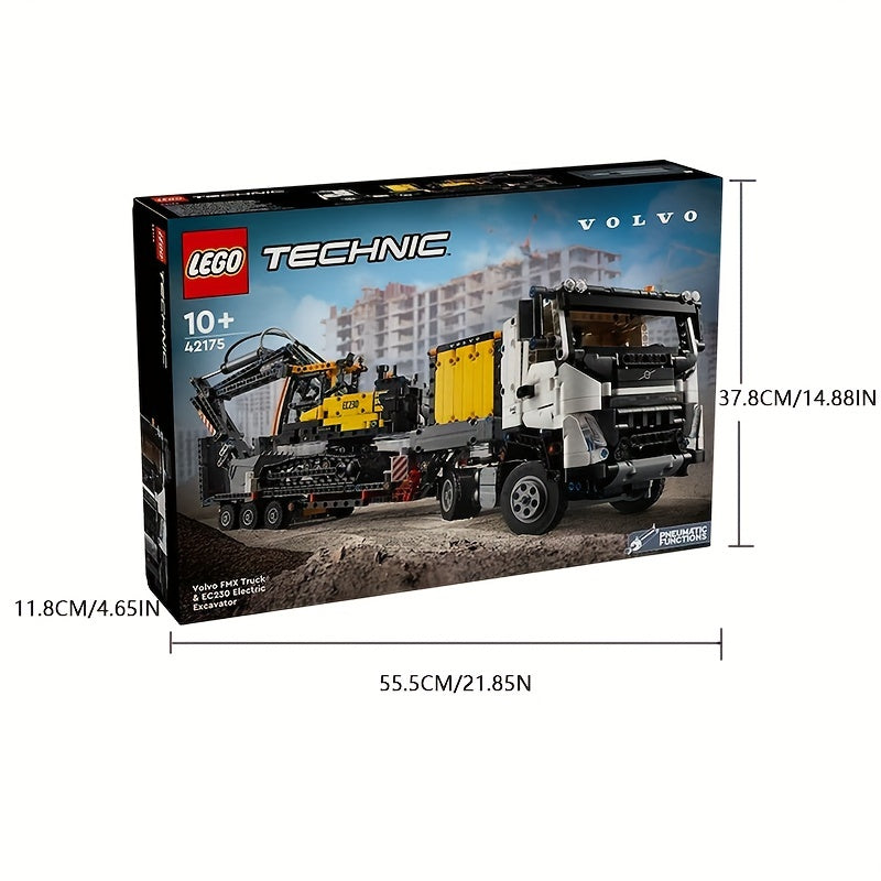42175 LEGO Technic Volvo FMX Truck & EC230 Electric Excavator Building Toy,It Is an Excellent Gift for Boys And Girls Aged 10 And Above Who Enjoy Heavy Building Models