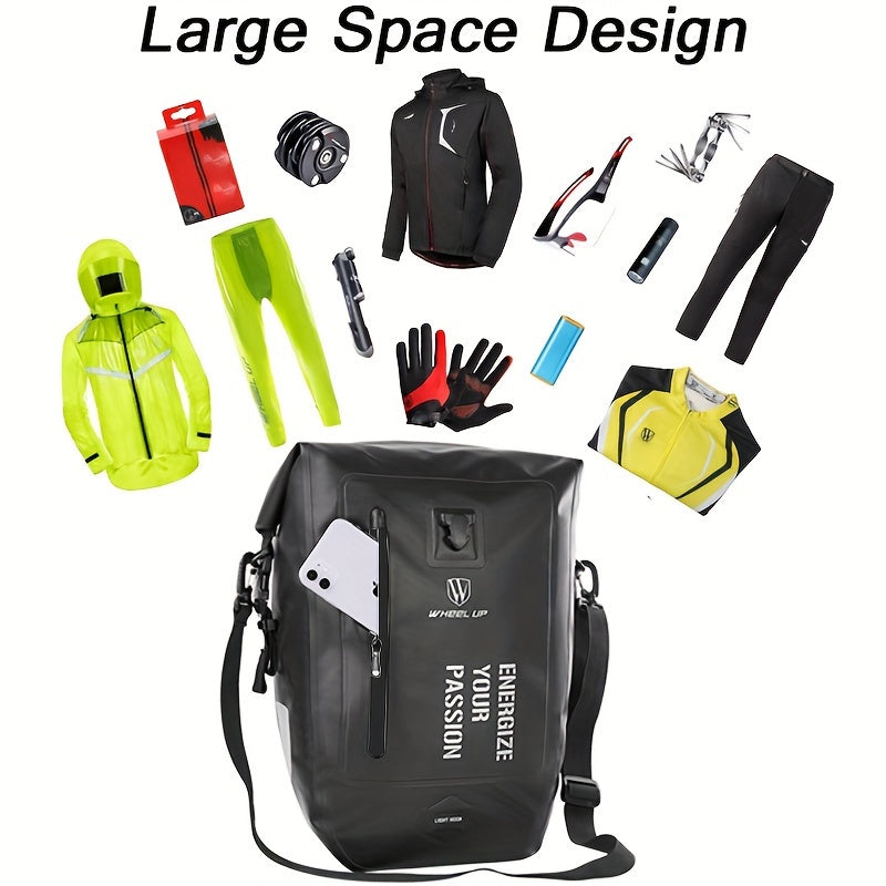 27L Waterproof Bike Trunk Bag for MTB and Road Bikes - Multifunctional Bicycle Carrier Bag with Rear Seat Attachment - Keep Your Gear Safe and Dry on Your Rides