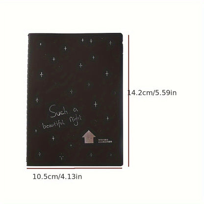1 quaderno di carta nera da 60 pagine, blocco note da 56K per schizzi e graffiti, per disegno, pittura, ufficio, scuola, regali di cancelleria, articoli essenziali per il ritorno a scuola
