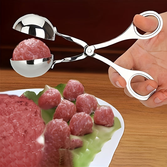 Macchina per polpette in acciaio inox Easy-Squeeze - Gadget da cucina antiaderente e resistente per polpette perfette e altro ancora