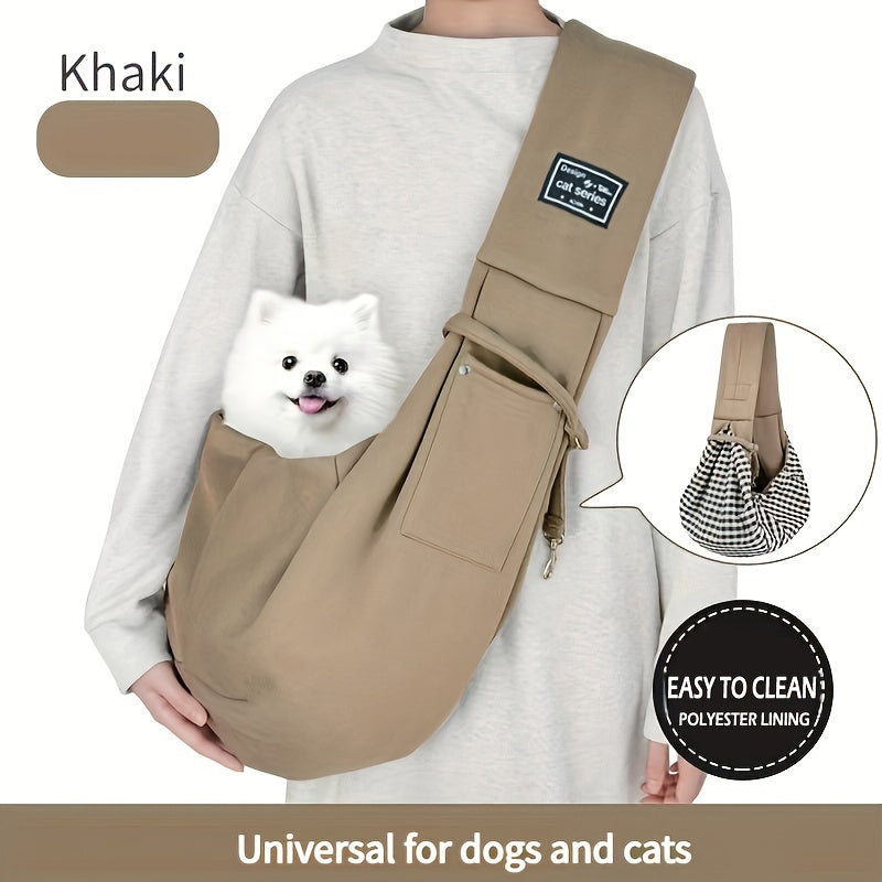 Pet Sling Carrier, Soft Pet Carrier, Dog And Cat Travel Bag For Outdoor, Dog Carrier, Cat Carrier, Travel Companion For Puppies, Kittens & Small Animals Christmas Gift