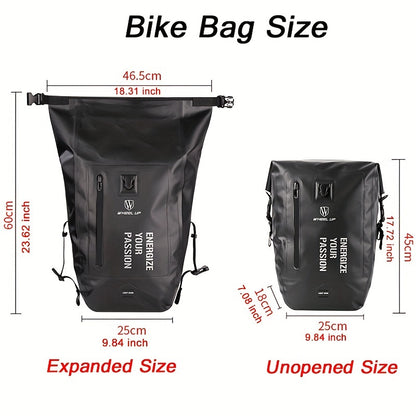 27L Waterproof Bike Trunk Bag for MTB and Road Bikes - Multifunctional Bicycle Carrier Bag with Rear Seat Attachment - Keep Your Gear Safe and Dry on Your Rides