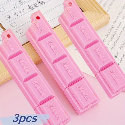 Penna a sfera con ricarica nera al cioccolato, simulazione di cibo, penna per scrivere, forniture per cancelleria, penna a sfera con ciondolo in corda, portatile e indossabile, carina