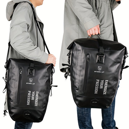 27L Waterproof Bike Trunk Bag for MTB and Road Bikes - Multifunctional Bicycle Carrier Bag with Rear Seat Attachment - Keep Your Gear Safe and Dry on Your Rides