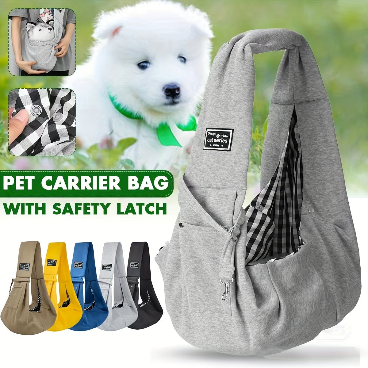 Pet Sling Carrier, Soft Pet Carrier, Dog And Cat Travel Bag For Outdoor, Dog Carrier, Cat Carrier, Travel Companion For Puppies, Kittens & Small Animals Christmas Gift