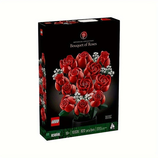 LEGO 10328 Bouquet Of Roses, Artificial Flowers, Unique Gift, Home Decoration, Gift For Anniversary Or Any Special Day Halloween Christmas Gifts