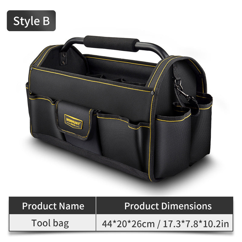 WINHUNT Electrician Tool Bag: Strong, Durable Canvas, Portable & Multi-functional for Maintenance & Carpentry!