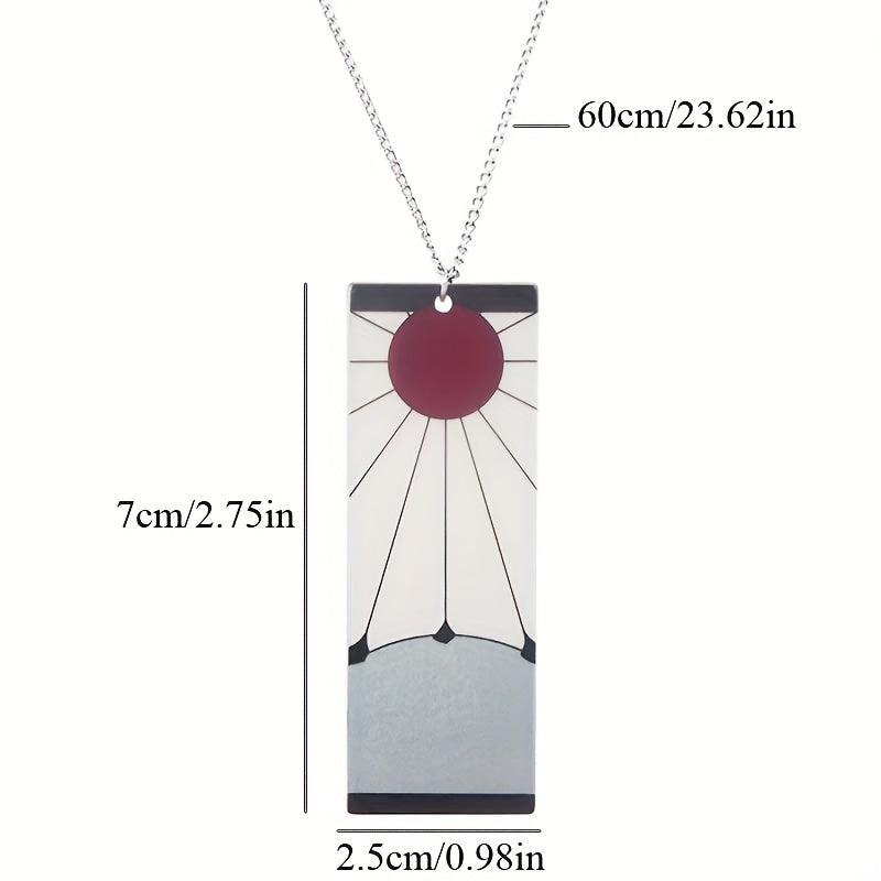 1 pz Anime Collana lunga Esagerazione creativa Donna Uomo Ciondolo in acrilico Gioielli Cosplay